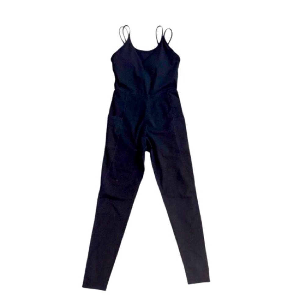 NWT NEW MONA B BODYSUIT BUILT IN BRA SIDE pocket catsuit women’s size medium